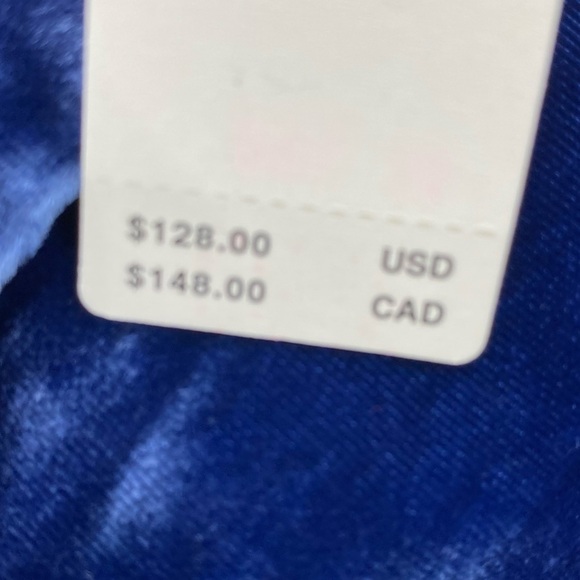 Anthropologie Pilcro Blue Velvet Button down long sleeve size S - Picture 12 of 12